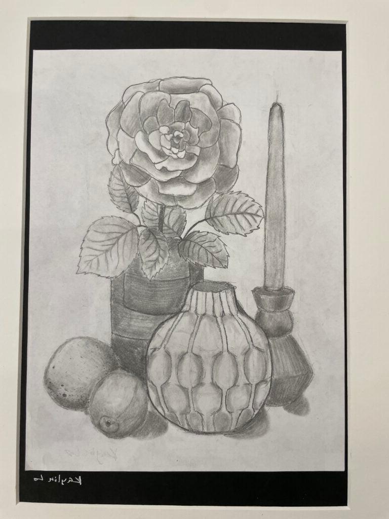 Kaylin Lo, 6th Grade, "Still Life", Drawing